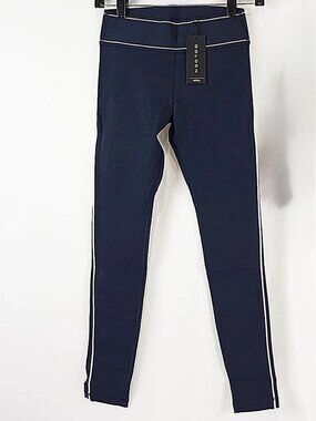 Aritzia Tiebreak High Rise 26" Legging in Admiral/White GYM Running Jogging Yoga